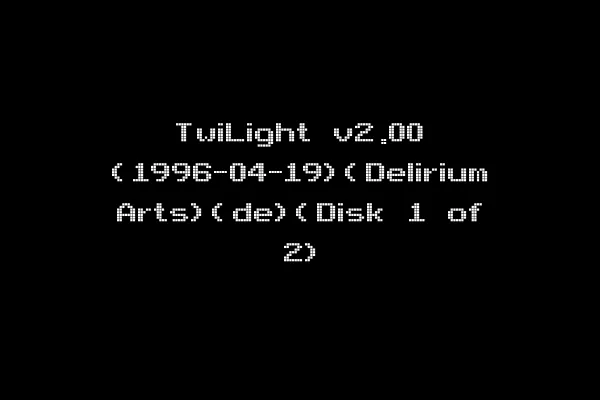 TwiLight v2.00 (1996-04-19)(Delirium Arts)(de)(Disk 1 of 2)