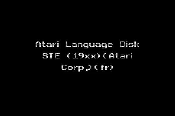 Atari Language Disk STE (19xx)(Atari Corp.)(fr)