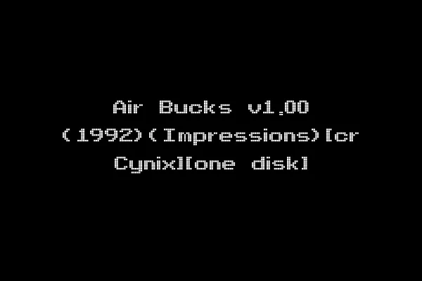 Air Bucks v1.00 (1992)(Impressions)[cr Cynix][one disk]
