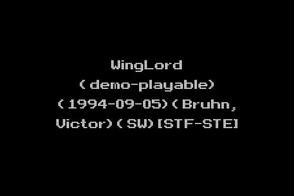 WingLord (demo-playable) (1994-09-05)(Bruhn, Victor)(SW)[STF-STE]