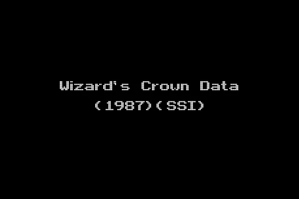 Wizard's Crown Data (1987)(SSI)