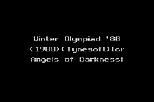Winter Olympiad '88 (1988)(Tynesoft)[cr Angels of Darkness]