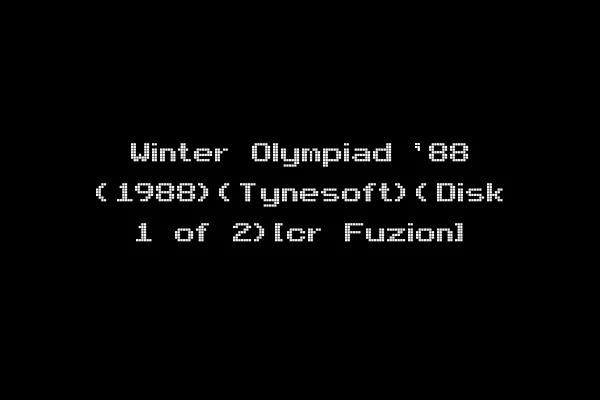 Winter Olympiad '88 (1988)(Tynesoft)(Disk 1 of 2)[cr Fuzion]