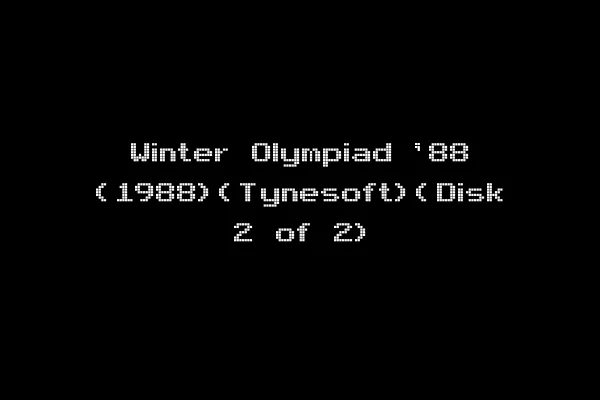 Winter Olympiad '88 (1988)(Tynesoft)(Disk 2 of 2)