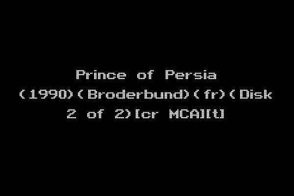 Prince of Persia (1990)(Broderbund)(fr)(Disk 2 of 2)[cr MCA][t]