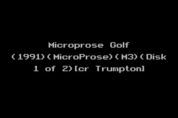 Microprose Golf (1991)(MicroProse)(M3)(Disk 1 of 2)[cr Trumpton]