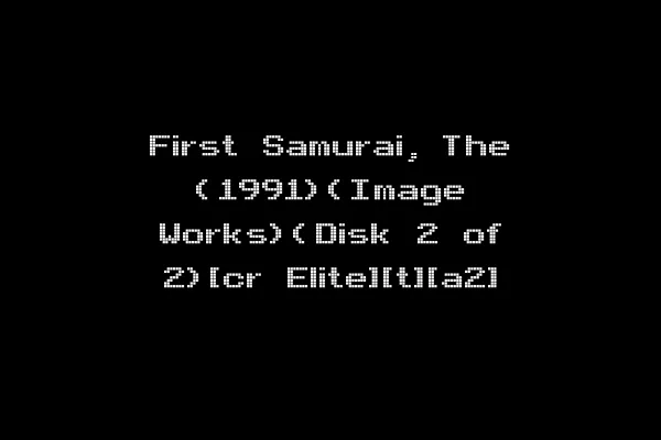 First Samurai, The (1991)(Image Works)(Disk 2 of 2)[cr Elite][t][a2]