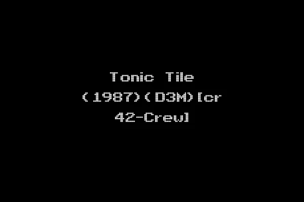 Tonic Tile (1987)(D3M)[cr 42-Crew]