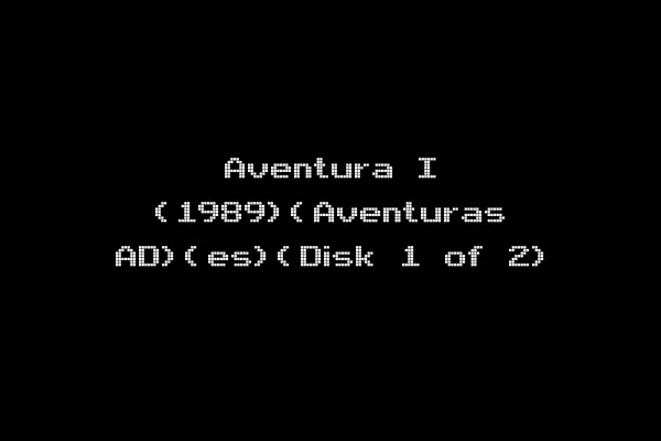 Aventura I (1989)(Aventuras AD)(es)(Disk 1 of 2)
