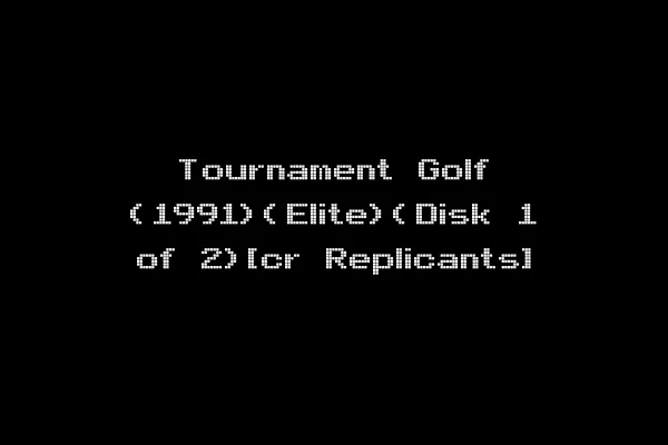 Tournament Golf (1991)(Elite)(Disk 1 of 2)[cr Replicants]