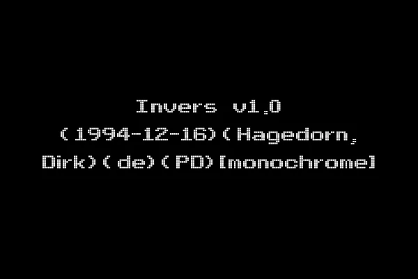 Invers v1.0 (1994-12-16)(Hagedorn, Dirk)(de)(PD)[monochrome]