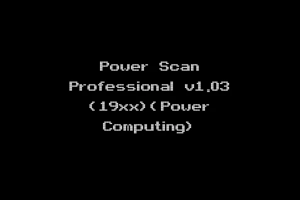 Power Scan Professional v1.03 (19xx)(Power Computing)