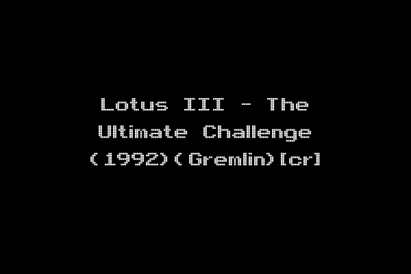 Lotus III - The Ultimate Challenge (1992)(Gremlin)[cr]