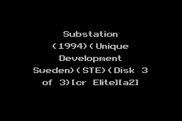 Substation (1994)(Unique Development Sweden)(STE)(Disk 3 of 3)[cr Elite][a2]