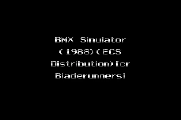 BMX Simulator (1988)(ECS Distribution)[cr Bladerunners]