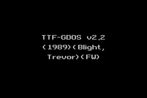 TTF-GDOS v2.2 (1989)(Blight, Trevor)(FW)