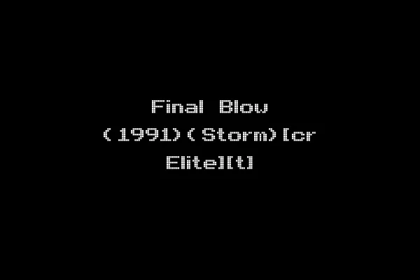 Final Blow (1991)(Storm)[cr Elite][t]