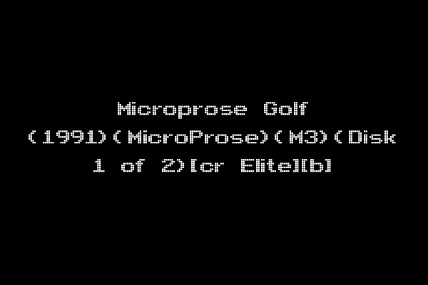 Microprose Golf (1991)(MicroProse)(M3)(Disk 1 of 2)[cr Elite][b]