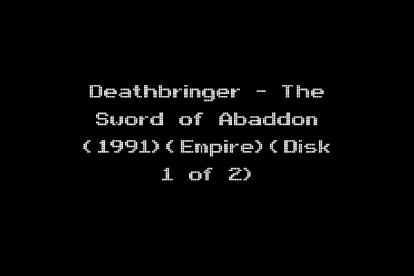 Deathbringer - The Sword of Abaddon (1991)(Empire)(Disk 1 of 2)