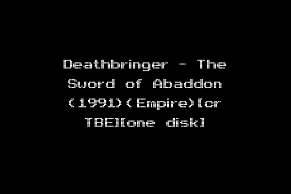 Deathbringer - The Sword of Abaddon (1991)(Empire)[cr TBE][one disk]