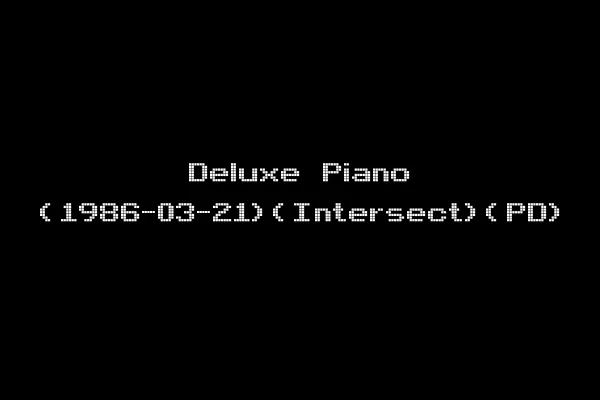 Deluxe Piano (1986-03-21)(Intersect)(PD)