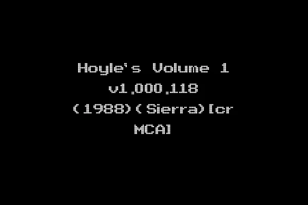 Hoyle's Volume 1 v1.000.118 (1988)(Sierra)[cr MCA]