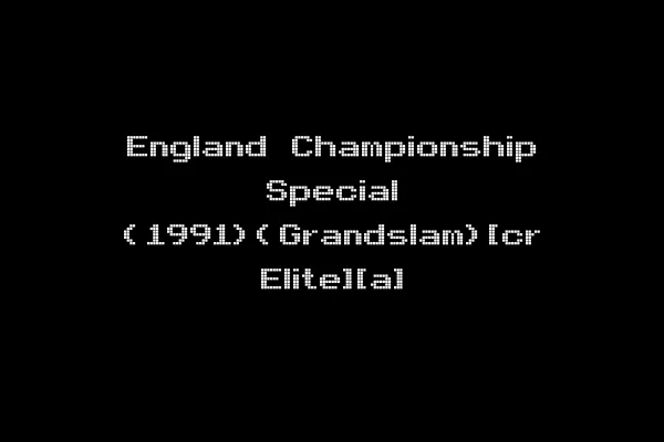 England Championship Special (1991)(Grandslam)[cr Elite][a]