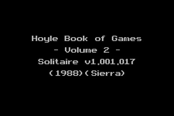 Hoyle Book of Games - Volume 2 - Solitaire v1.001.017 (1988)(Sierra)