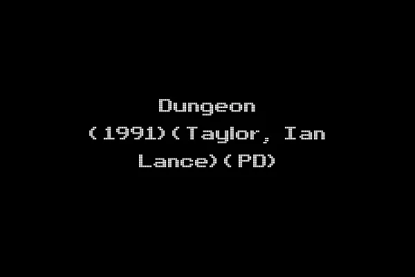Dungeon (1991)(Taylor, Ian Lance)(PD)