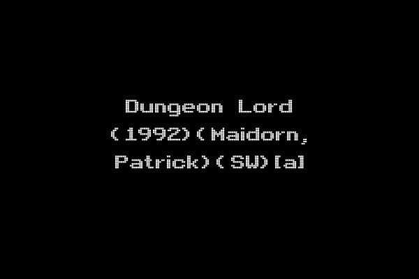 Dungeon Lord (1992)(Maidorn, Patrick)(SW)[a]