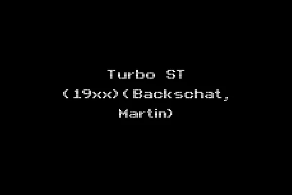 Turbo ST (19xx)(Backschat, Martin)