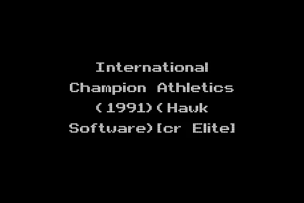 International Champion Athletics (1991)(Hawk Software)[cr Elite]