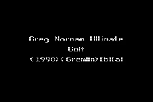 Greg Norman Ultimate Golf (1990)(Gremlin)[b][a]