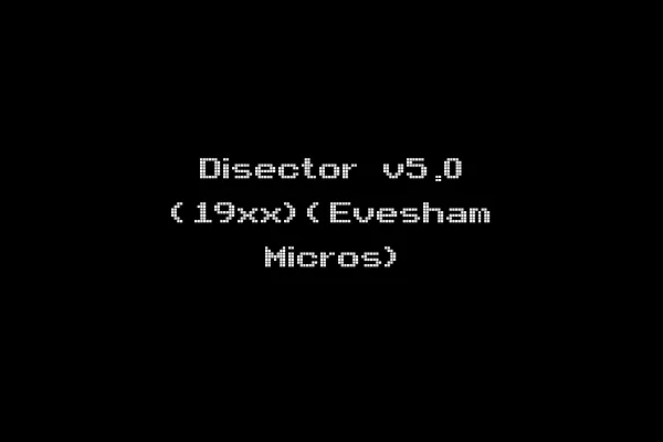 Disector v5.0 (19xx)(Evesham Micros)