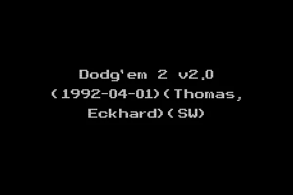 Dodg'em 2 v2.0 (1992-04-01)(Thomas, Eckhard)(SW)
