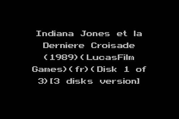 Indiana Jones et la Derniere Croisade (1989)(LucasFilm Games)(fr)(Disk 1 of 3)[3 disks version]