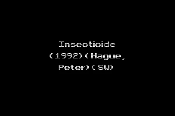 Insecticide (1992)(Hague, Peter)(SW)