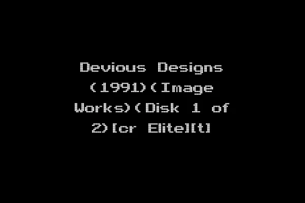 Devious Designs (1991)(Image Works)(Disk 1 of 2)[cr Elite][t]
