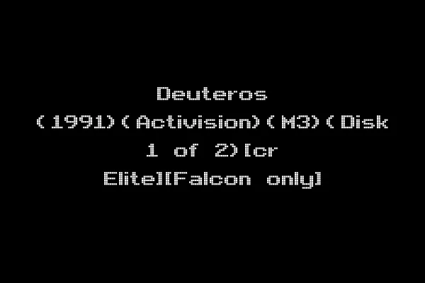 Deuteros (1991)(Activision)(M3)(Disk 1 of 2)[cr Elite][Falcon only]