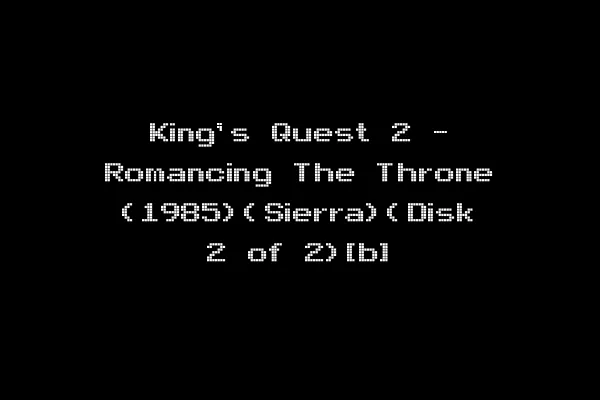 King's Quest 2 - Romancing The Throne (1985)(Sierra)(Disk 2 of 2)[b]