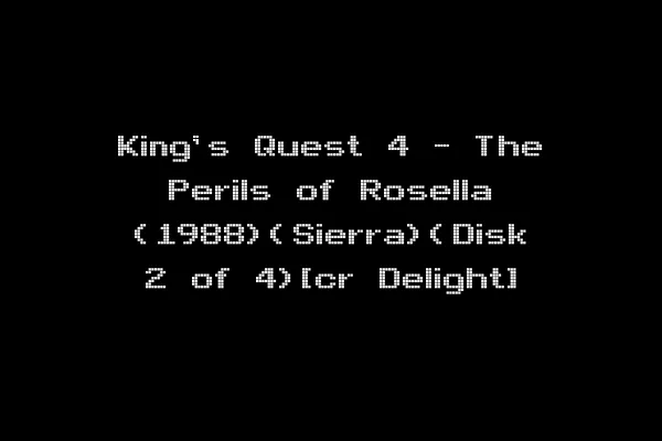 King's Quest 4 - The Perils of Rosella (1988)(Sierra)(Disk 2 of 4)[cr Delight]