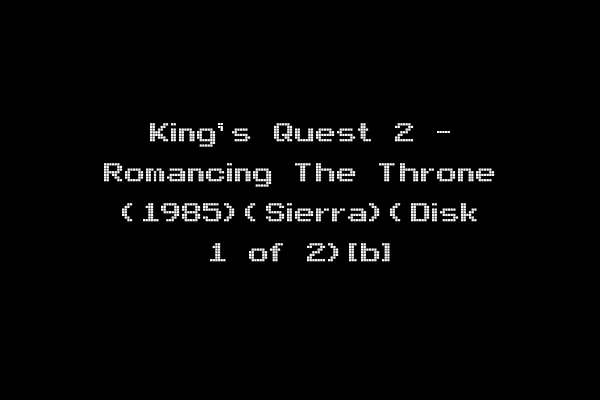 King's Quest 2 - Romancing The Throne (1985)(Sierra)(Disk 1 of 2)[b]