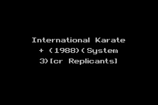 International Karate + (1988)(System 3)[cr Replicants]