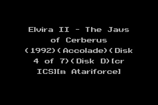 Elvira II - The Jaws of Cerberus (1992)(Accolade)(Disk 4 of 7)(Disk D)[cr ICS][m Atariforce]