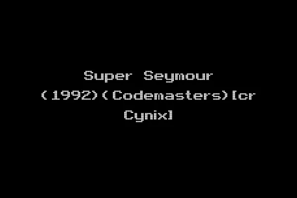 Super Seymour (1992)(Codemasters)[cr Cynix]