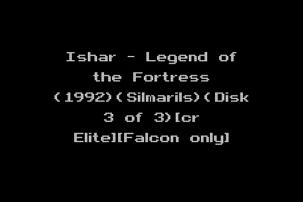 Ishar - Legend of the Fortress (1992)(Silmarils)(Disk 3 of 3)[cr Elite][Falcon only]