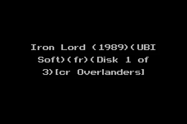 Iron Lord (1989)(UBI Soft)(fr)(Disk 1 of 3)[cr Overlanders]