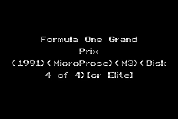 Formula One Grand Prix (1991)(MicroProse)(M3)(Disk 4 of 4)[cr Elite]