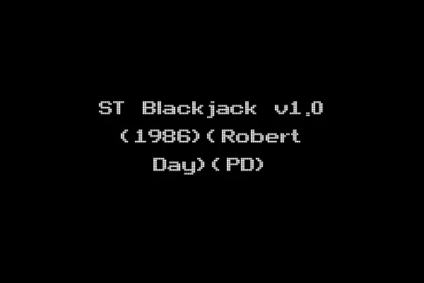ST Blackjack v1.0 (1986)(Robert Day)(PD)