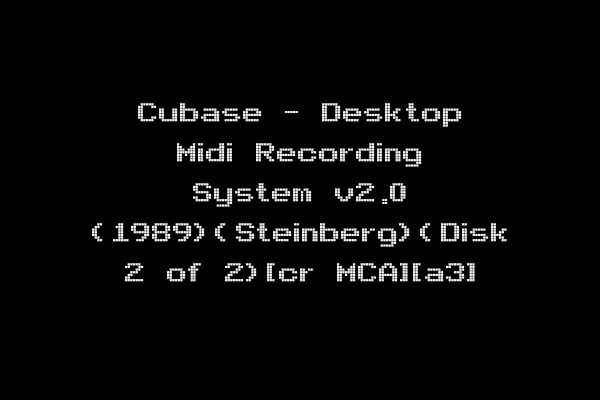 Cubase - Desktop Midi Recording System v2.0 (1989)(Steinberg)(Disk 2 of 2)[cr MCA][a3]